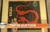 Rare Tintin artwork goes on auction in Paris