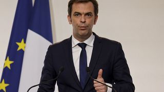 French Health Minister Olivier Veran speaks during a press conference in Paris Thursday, Jan. 7, 2021. 