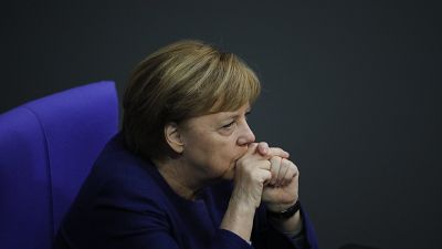 Angela Merkel au Bundestag à Berlin, le 8 décembre 2020