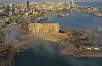 Patlamananın ardından Beyrut Limanı