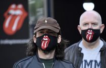 Fans mit Rolling Stones-Masken in London