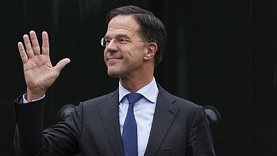 Der niederländische Ministerpräsident Mark Rutte winkt, 15.03.2019