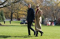 Ivanka Trump und Jared Kushner auf dem Südrasen des Weißen Hauses, 29.11.2020