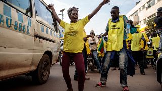 Ugandans celebrate Museveni's win