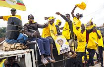 Las celebraciones de la victoria de Musevine en Uganda