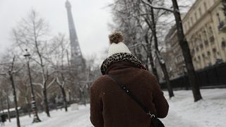 Обильные снегопады в Европе