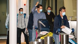 Spain's Rafael Nadal arrives at Adelaide Airport ahead of the Australian Open