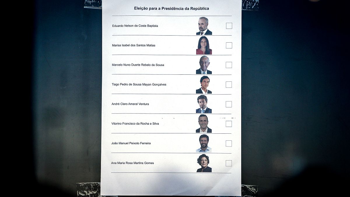 Boletim de voto para as eleições presidenciais 