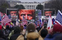 Trump supporters participate in a rally in Washington DC on Jan 6, 2020.