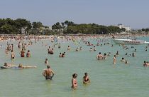 Playa de Alcudia en Mallorca (foto de archivo)