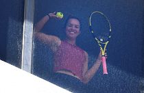 Joueuse de tennis placée à l'isolement dans un hôtel de Melbourne, à quelques jours du début de l'Open d'Australie, le 18/01/2021