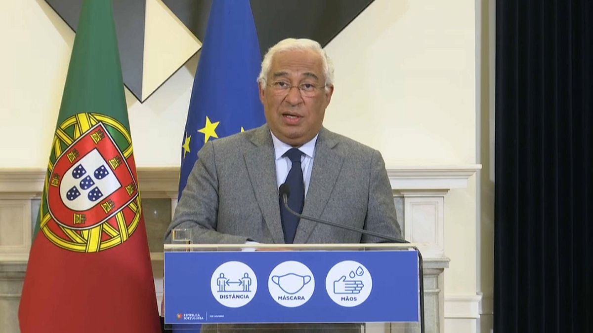 Primeiro-ministro português em conferência de imprensa
