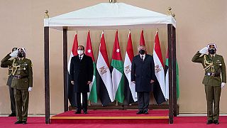 Le  président Abdel Fattah al-Sissi en visite en Jordanie