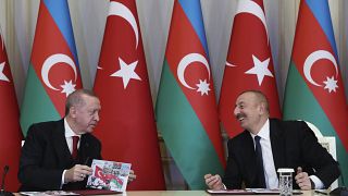 دو رییس جمهوری ترکیه و آذربایجان 