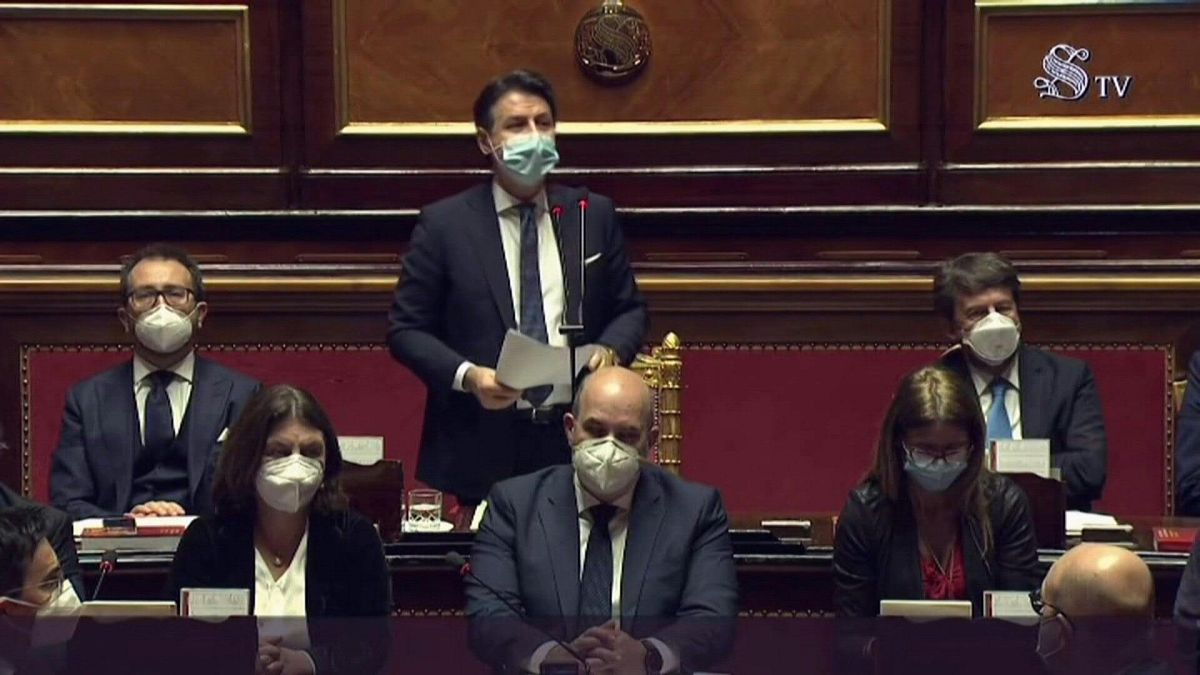 رئيس الوزراء الإيطالي أمام تصويت بالثقة في مجلس الشيوخ في خضم أزمة الفيروس