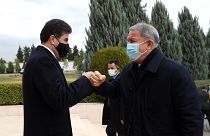 Milli Savunma Bakanı Akar, Erbil'de IKBY Başkanı Neçirvan Barzani ile görüştü
