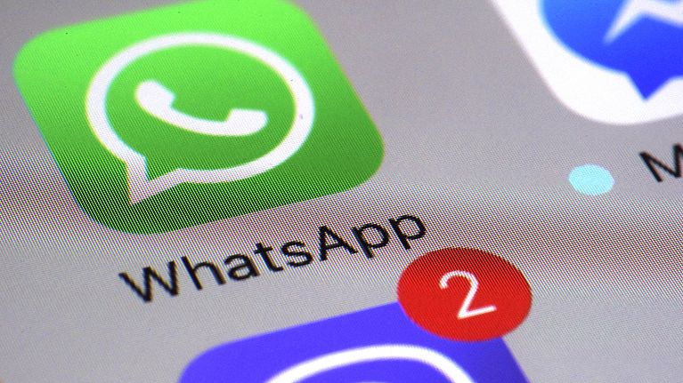This Friday, March 10, 2017, file photo shows the WhatsApp communications app on a smartphone, in New York This Friday, March 10, 2017, file photo shows the WhatsApp communications app on a smartphone, in New York
