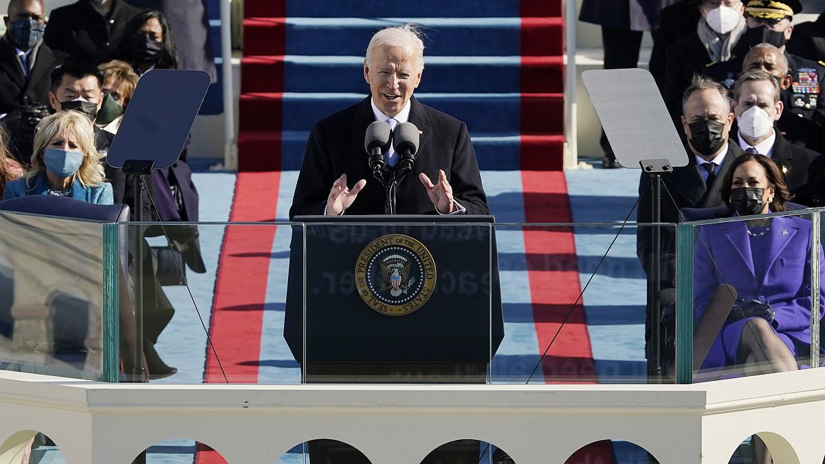 'Celebramos el triunfo de la democracia' dice Joe Biden en su toma de posesión 