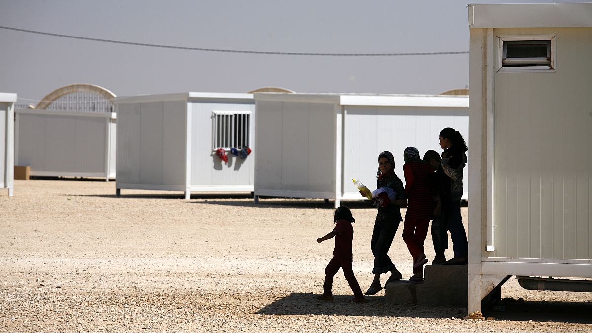 صورة من الارشيف - مخيم حدائق الملك عبد الله للاجئين في الرمثا، الأردن