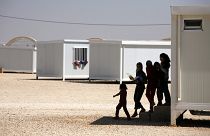 صورة من الارشيف - مخيم حدائق الملك عبد الله للاجئين في الرمثا، الأردن