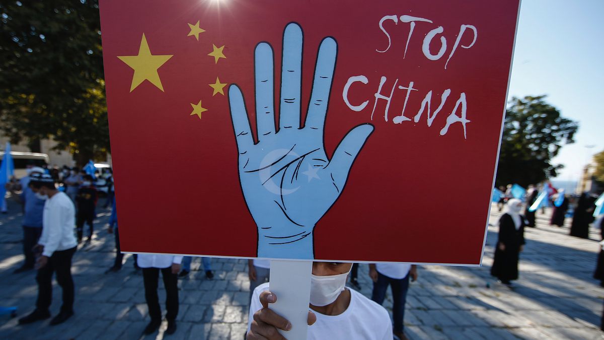 Türkiye'de Çin'in Doğu Türkistan politikasına karşı eylem / Arşiv
