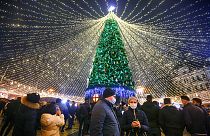 Un albero di Natale a Kiev - 1.1.2021