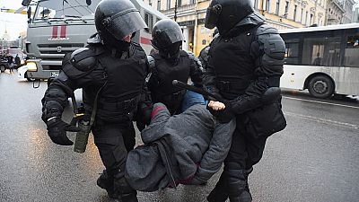 Festnahme in Sankt Petersburg