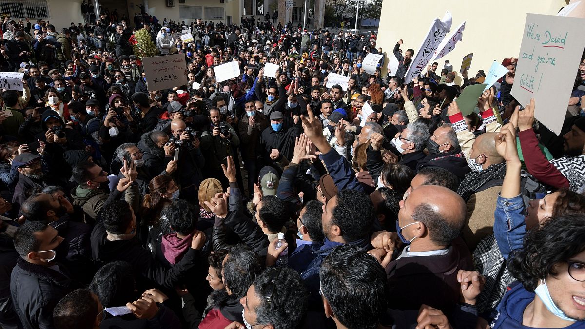 تظاهرة في العاصمة تونس