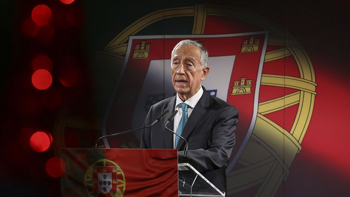 Le président portugais Marcelo Rebelo de Sousa, annonçant sa candidature à un deuxième mandat - Lisbonne, le 07/12/2020