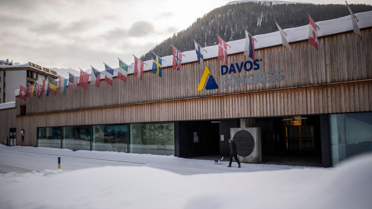 مركز المؤتمرات في دافوس، سويسرا، يوم الاثنين 25 يناير 2021. 