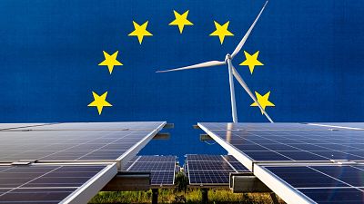 Wind and solar power helped push the EU past the milestone. Wind and solar power helped push the EU past the milestone.