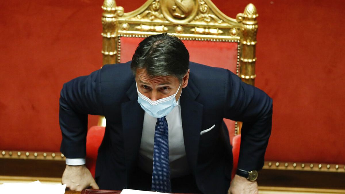 Giuseppe Conte im Parlament