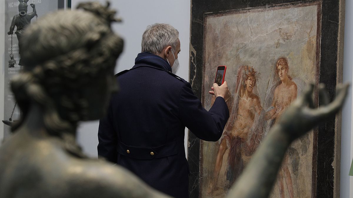 Sajtóbejárás az újrarendezett Pompeji Múzeum nyitásának napján