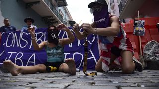 Porto Riko'da kadına yönelik şiddet protestosu