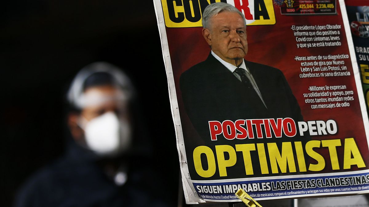 Primera página de un periódico mexicano con el positivo de López Obrador