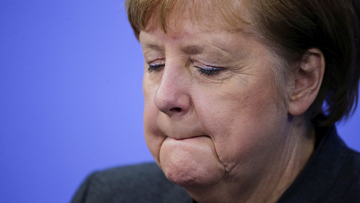 Merkel bei einer Pressekonferenz über Corona-Maßnahmen
