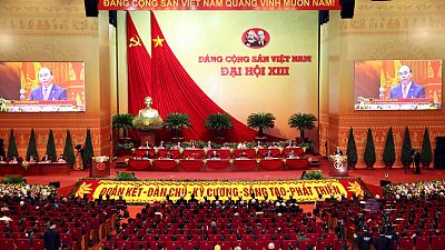 افتتاح المؤتمر الـ 13 للحزب الشيوعي في هانوي، فيتنام.