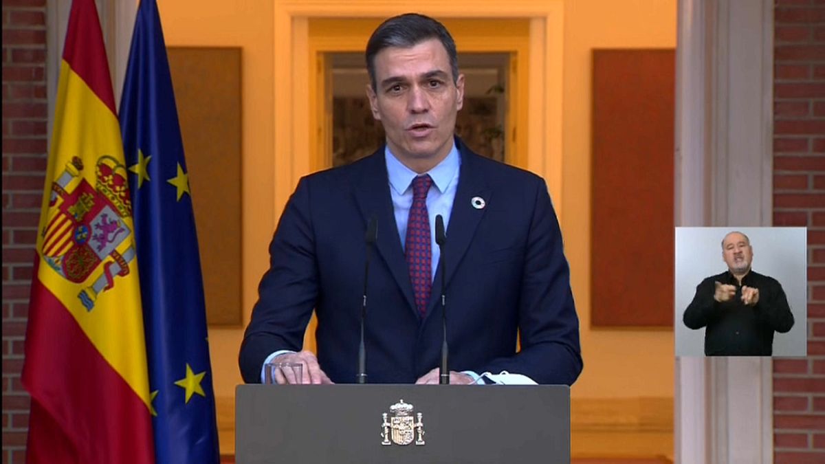 El presidente del Gobierno, Pedro Sánchez, anuncia la composición del nuevo Gobierno