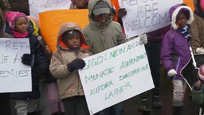 Демонстрация мигрантов (2017)
