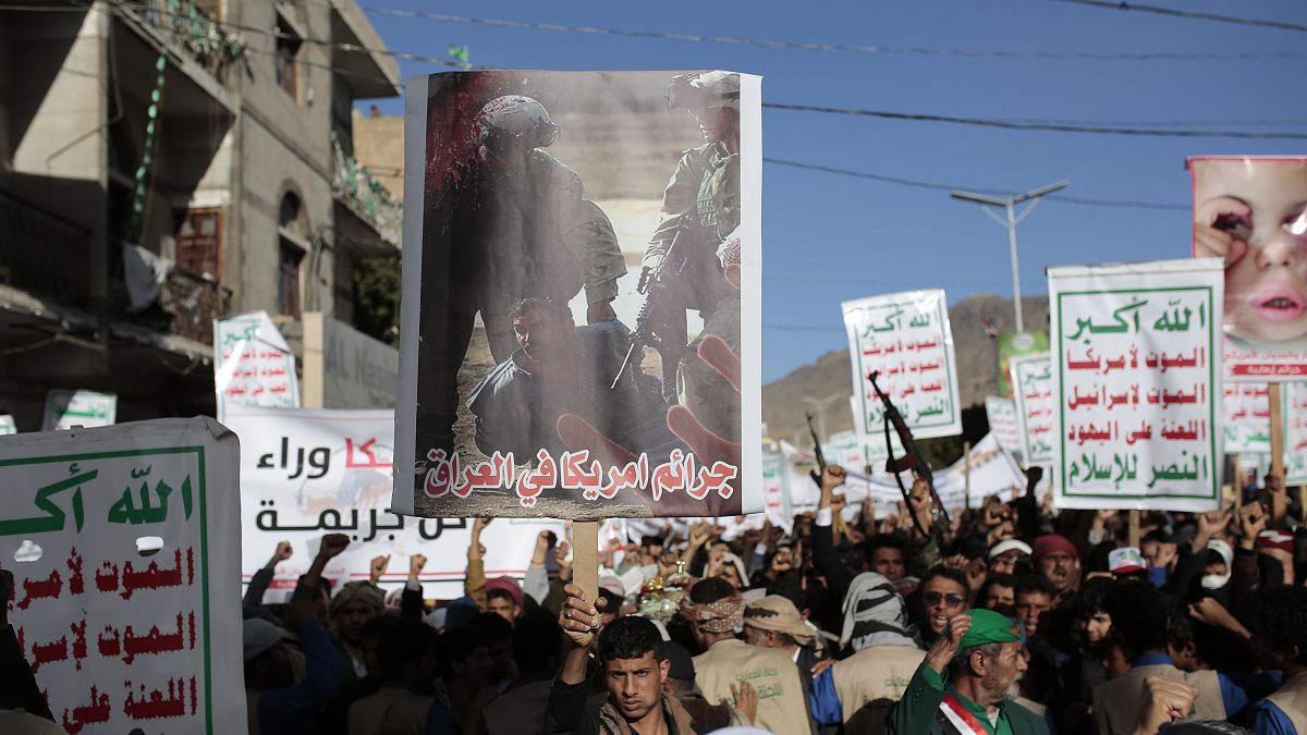 Yemen'de ABD karşıtı protesto 