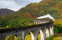Chug along the Glenfinnan Viaduct made famous in Harry Potter on the Jacobite Steam Train.