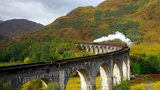 Chug along the Glenfinnan Viaduct made famous in Harry Potter on the Jacobite Steam Train.