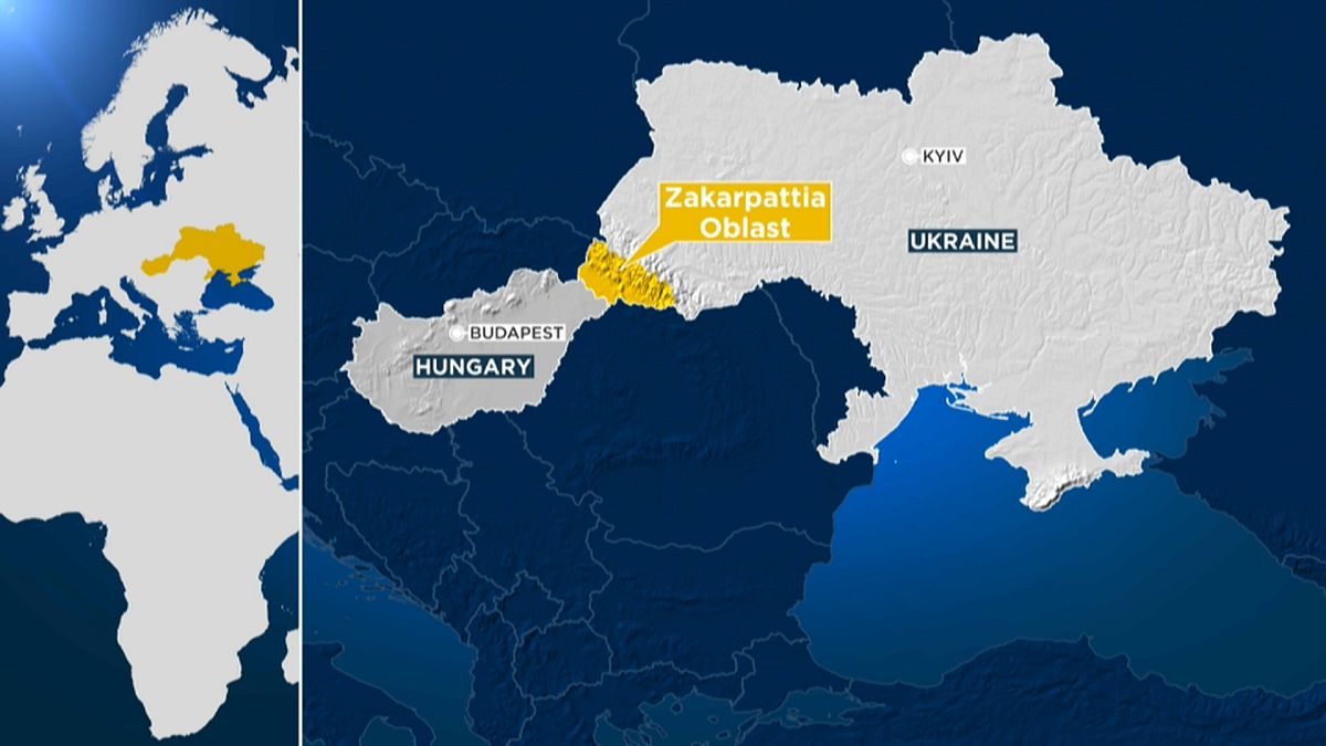 Transcarpathia, also known as the Zakarpattia Oblast, on Ukraine's Hungarian border.