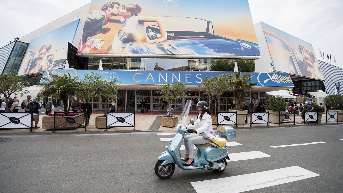The Palais des Festivals at the 71st international film festival, Cannes, southern France, on May 7, 2018
