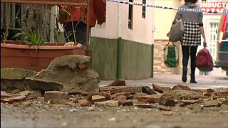 Una calle de Granada tras los terremotos