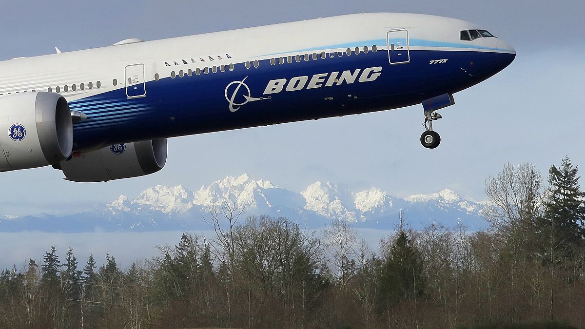 طائرة من طراز 777 إكس التابعة لشركة بوينغ/25 يناير 2020