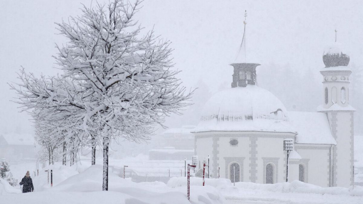 Viel Schnee in Seefeld in Tirol