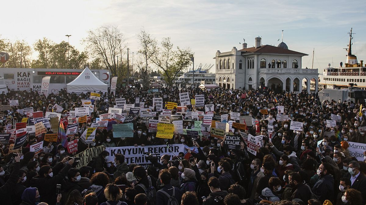 Boğaziçi Üniversitesi öğrencileri, Melih Bulu'nun rektör olarak atanmasını protesto etmişti 