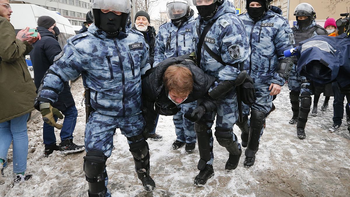 Moskova'da gözaltılar 