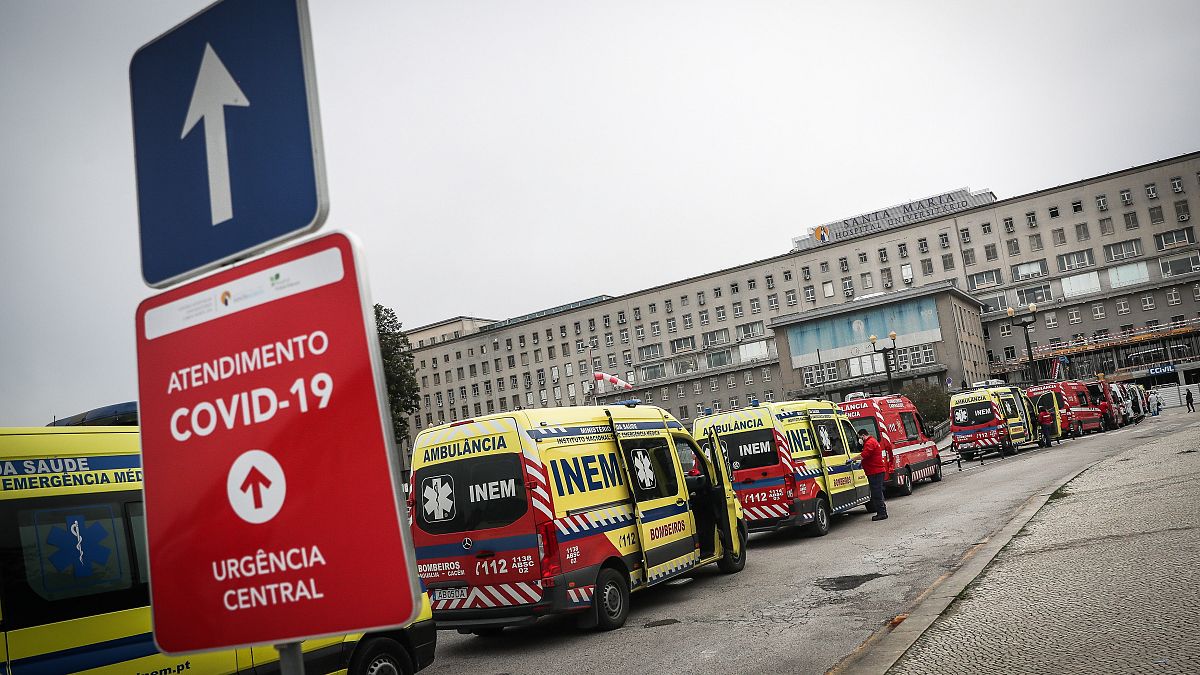 Urgências do Hospital de Santa Maria em Portugal